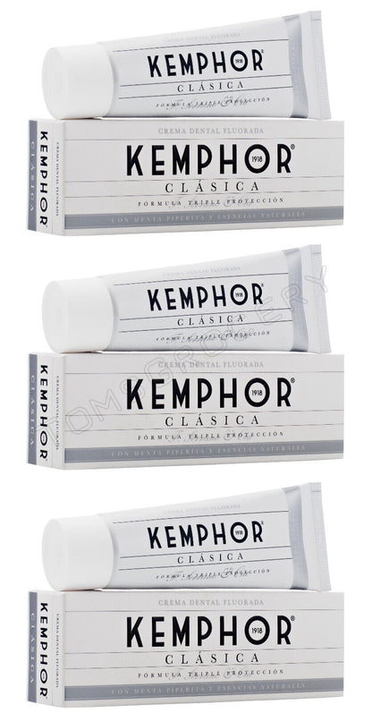 3 KEMPHOR 1918 CLASICA Triple Protection Toothpaste 75ml 2.5fl. oz