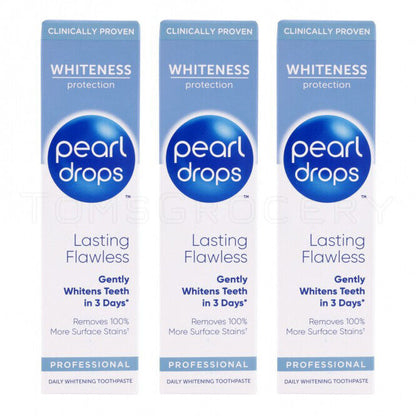 3 PEARL DROPS Professional Daily Gentle Whitening Toothpaste 75ml 2.54fl. oz