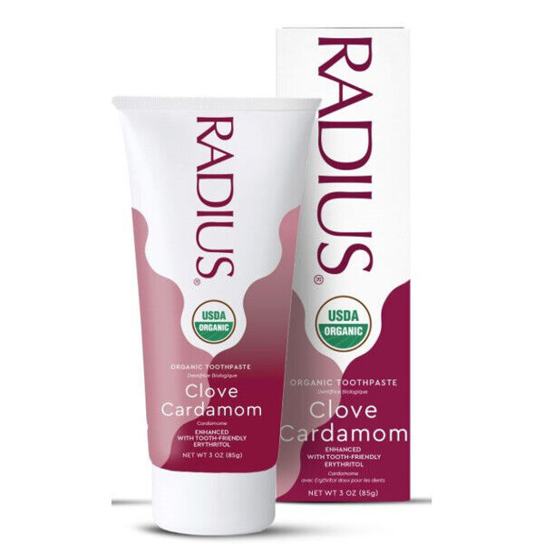 3 RADIUS CARDAMOM CLOVE Organic Daily Toothpaste for Sensitive Teeth 85g 3oz