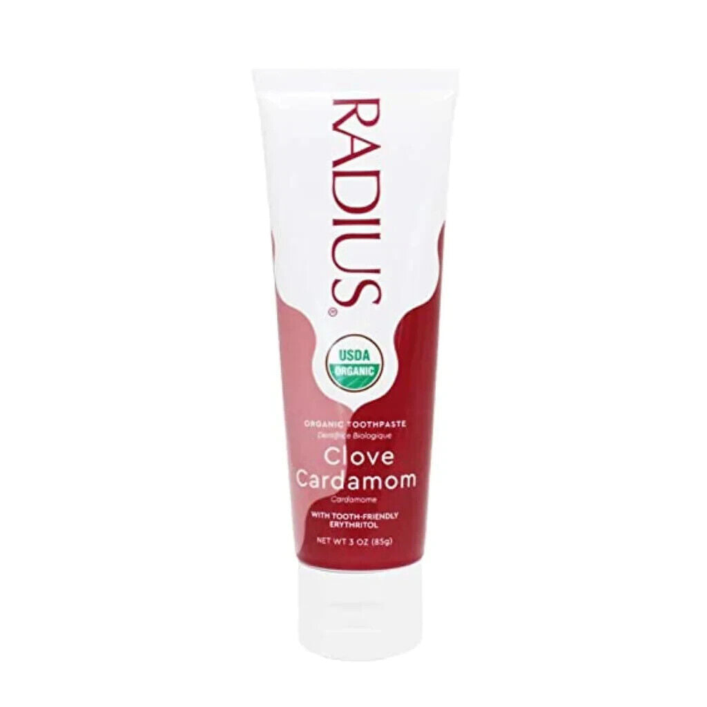 3 RADIUS CARDAMOM CLOVE Organic Daily Toothpaste for Sensitive Teeth 85g 3oz