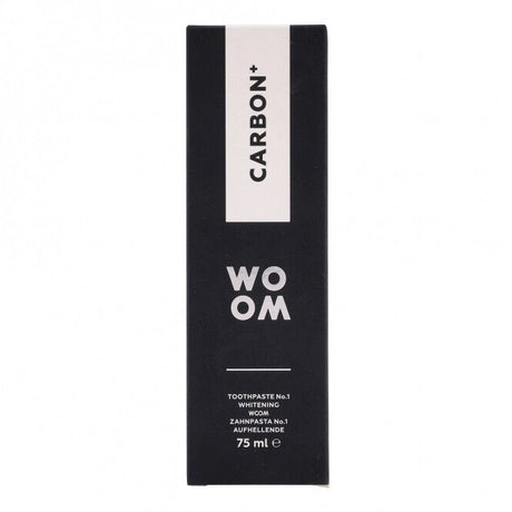 3 WOOM CARBON+ No.1 Whitening Toothpaste with Activated Charcoal 75ml 2.54fl.oz