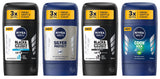 NIVEA MEN Antiperspirant Deodorant Solid Stick Black & White Invisible Fresh