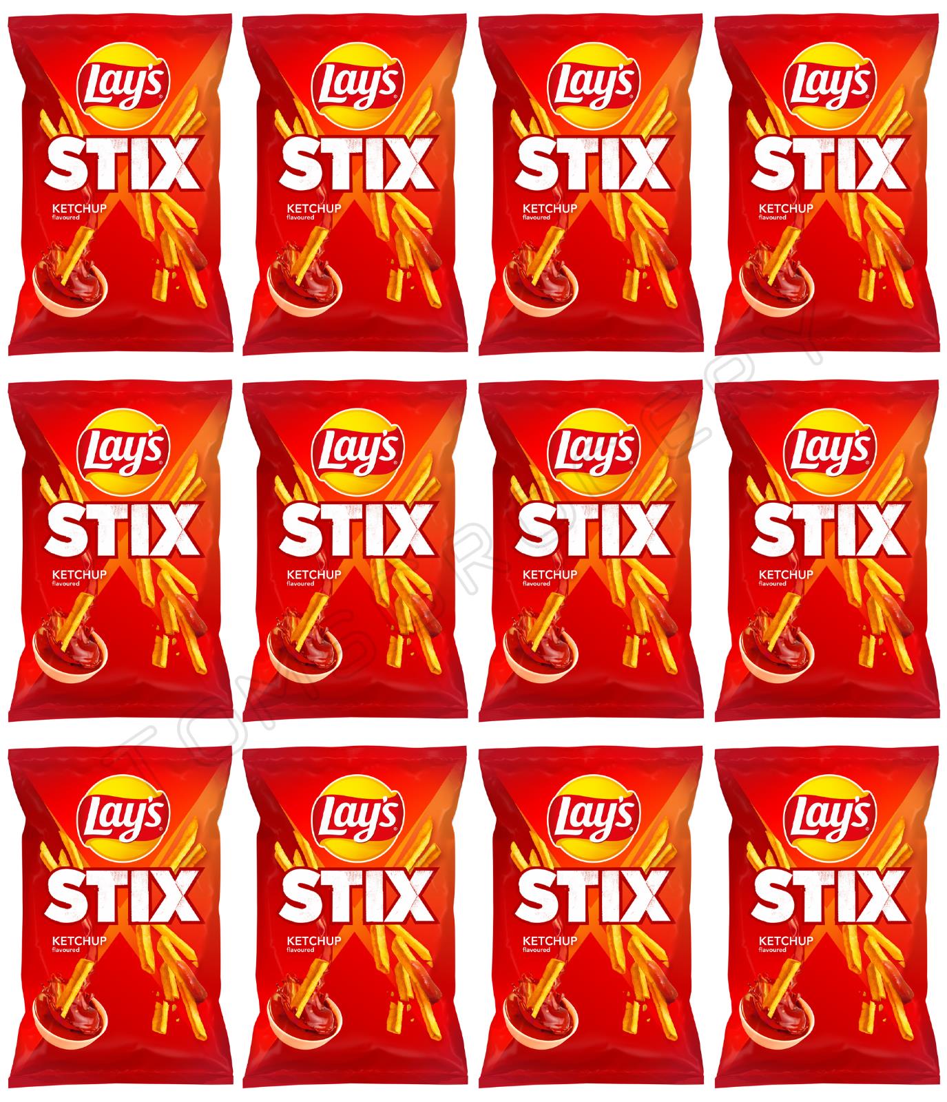 12 LAYS STIX KETCHUP Flavor Potato Chips Crisps European Snacks 130g 4.5oz