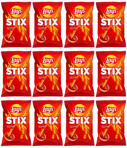 12 LAYS STIX KETCHUP Flavor Potato Chips Crisps European Snacks 130g 4.5oz