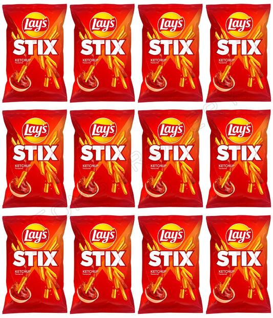 12 LAYS STIX KETCHUP Flavor Potato Chips Crisps European Snacks 130g 4.5oz