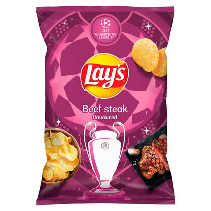 LAYS BEEF STEAK Flavor Potato Chips Crisps European Snacks 130g 4.6oz