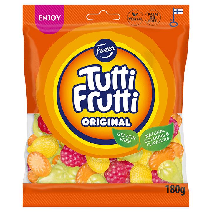 2 FAZER TUTTI FRUTTI Original Fruit Flavor Gummy Candy Party Sweets 180g 6.3oz