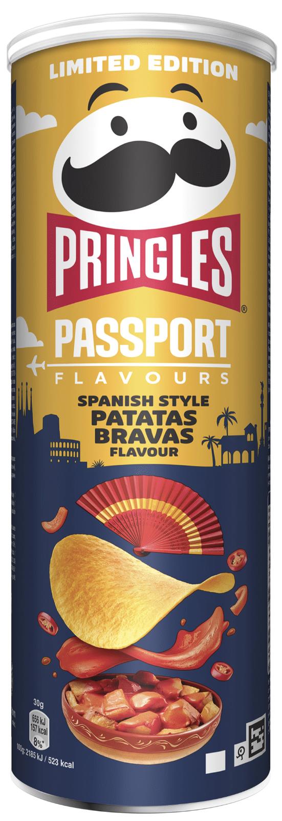 PRINGLES PASSPORT PATATAS BRAVAS Flavor Potato Chips Snacks 165g 5.8oz