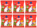 6 FAZER MOOMIN Lollipop Mix Fruit Flavor Assorted Party Sweets Candy 120g 4.2oz