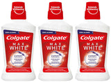 3 COLGATE MAX WHITE EXPERT Daily Mouthwash Instant & Lasting Whiter Teeth 500ml