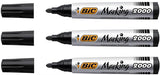 3 BIC MARKING 2000 Black Color Universal Permanent Marker Pens Made in France
