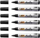 6 BIC MARKING 2000 Black Color Universal Permanent Marker Pens Made in France