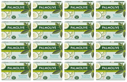 16 PALMOLIVE Revitalizing Freshness Natural Green Tea & Cucumber Bar Soaps 90g