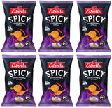 6 ESTRELLA SPICY Sourcream & Chilli Flavor Potato Chips 115g 4oz