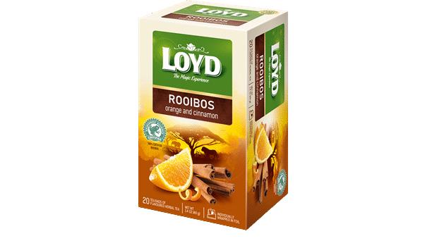 10 LOYD ROOIBOS ORANGE & CINNAMON Herbal Infusion Tea Boxes (200 servings total)