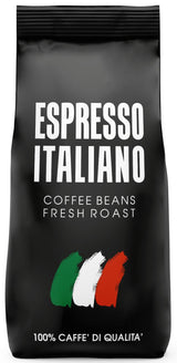 ESPRESSO ITALIANO Coffee Beans Fresh Roast 100% CAFFE DI QUALITA 1kg 35oz Bag