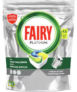 FAIRY PLATINUM All in One Dishwasher Capsules for Tough Challenges 45pack