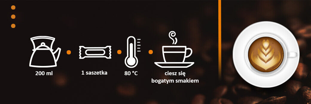MOKATE CLASSIC 2in1 Instant Coffee 10 Sachets Bag with Roasted Coffee 140g 5oz