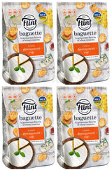 4 FLINT BAGUETTE FRENCH CHEESE Flavor Baked Bread Crisps Beer Snacks 90g 3.1oz