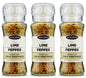 3 SANTA MARIA LIME PEPPER Spice Grinders Seasoning For Fish & Vegetable 90g