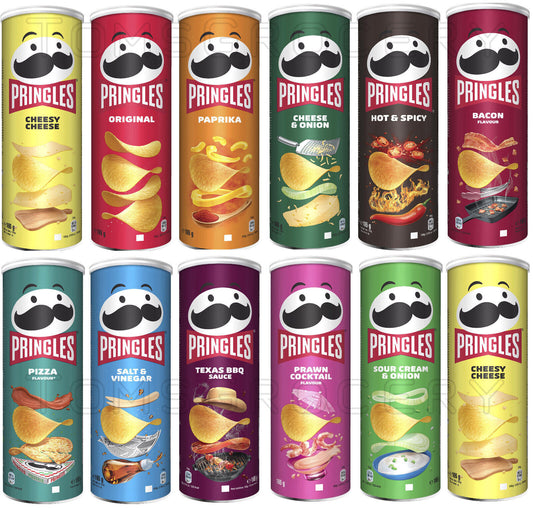 PRINGLES POTATO CHIPS SNACKS CRISPS Large Variety Pick Your Best Flavor 165G