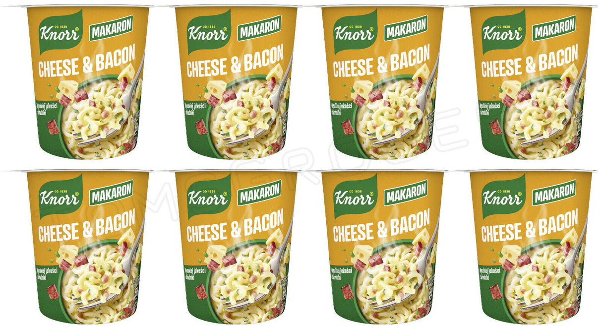 KNORR CHEESE & BACON Flavor Instant Noodles 8 x 71g