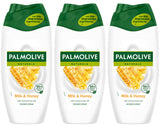 3 PALMOLIVE NATURALS Milk & Honey Shower Creams with Moisturizing Milk 250ml