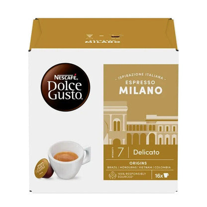 3 NESCAFE ESPRESSO MILANO Delicato Dolce Gusto Coffee Capsules Boxes New