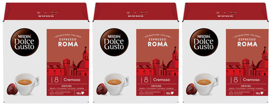 3 NESCAFE ESPRESSO ROMA Cremoso Dolce Gusto Coffee Capsules Pods Boxes New