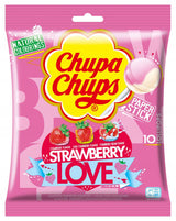 CHUPA CHUPS STRAWBERRY LOVE Assorted Lollipops Party Sweets Candy Bag 120g 4.2oz