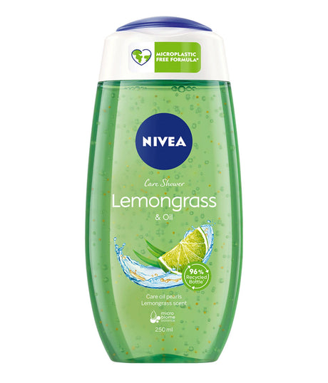 3 NIVEA Lemongrass & Oil Pearls Care Shower Gel Bottles Made in Germany 250ml