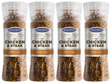 4 SANTA MARIA CHICKEN & STEAK Extra Fine Spice Mix Grinders 250g 8.8oz