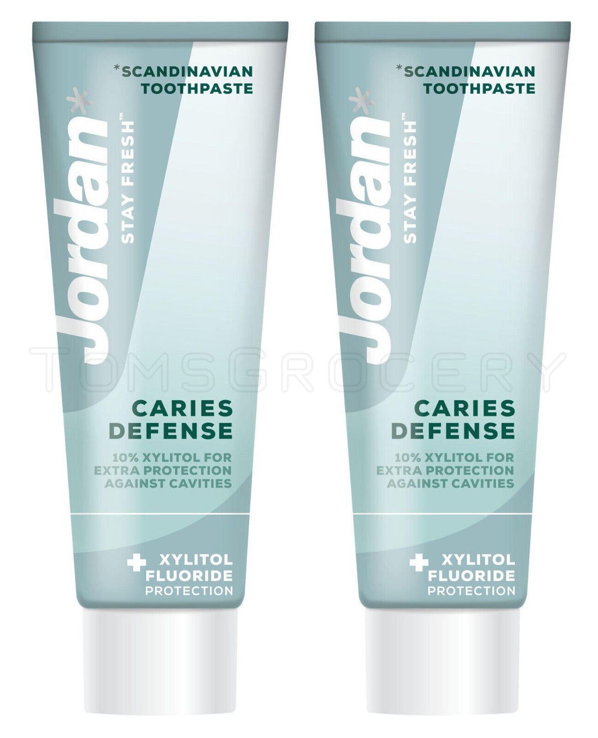 4 JORDAN CARIES DEFENSE Xylitol & Fluoride Extra Protection Toothpaste 75ml