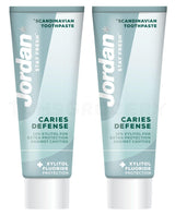 4 JORDAN CARIES DEFENSE Xylitol & Fluoride Extra Protection Toothpaste 75ml