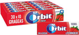 WRIGLEY'S ORBIT STRAWBERRY Flavor Sugarfree Chewing Gum 14g (pack of 30)