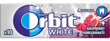 10 WRIGLEY'S ORBIT WHITE Raspberry Pomegranate Flavor Sugarfree Chewing Gum 14g 14g 0.49oz