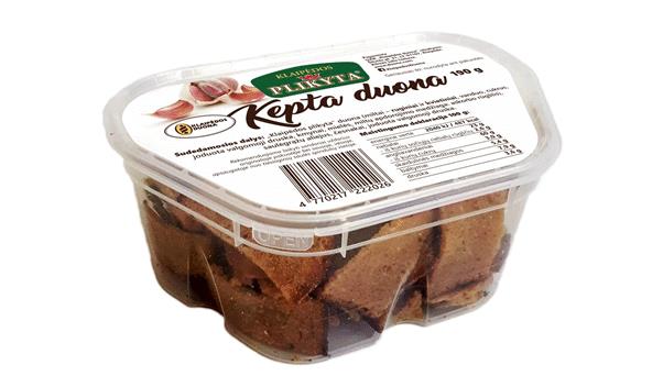 Klaipedos Plikyta Classic Thin Sliced Baked Bread Crisps with Garlic 190g 6.7oz