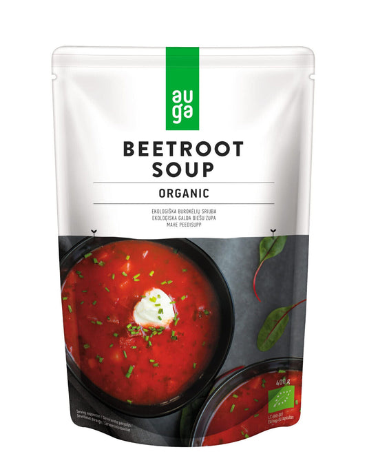 AUGA BEETROOT SOUP Organic Ready to Eat Instant Soup 400g 14oz