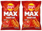 2 LAYS MAX DEEP CUT SALSA Flavor Potato Chips Crisps Snacks 120g 4.2oz