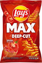 LAYS MAX DEEP CUT SALSA Flavor Potato Chips Crisps Snacks 120g 4.2oz