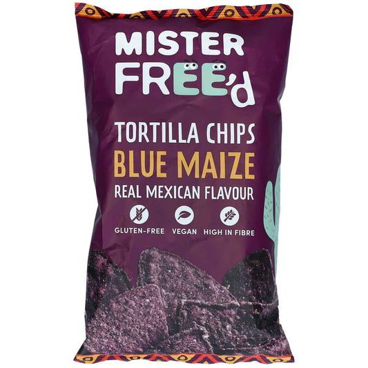 MISTER FREED BLUE MAIZE Tortilla Chips Real Mexican Flavor Snacks 135g 4.7oz