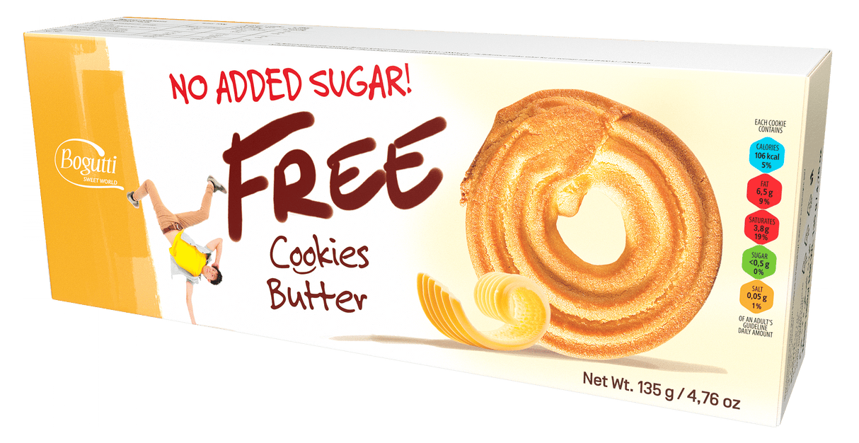BOGUTTI FREE Butter Cookies 135g