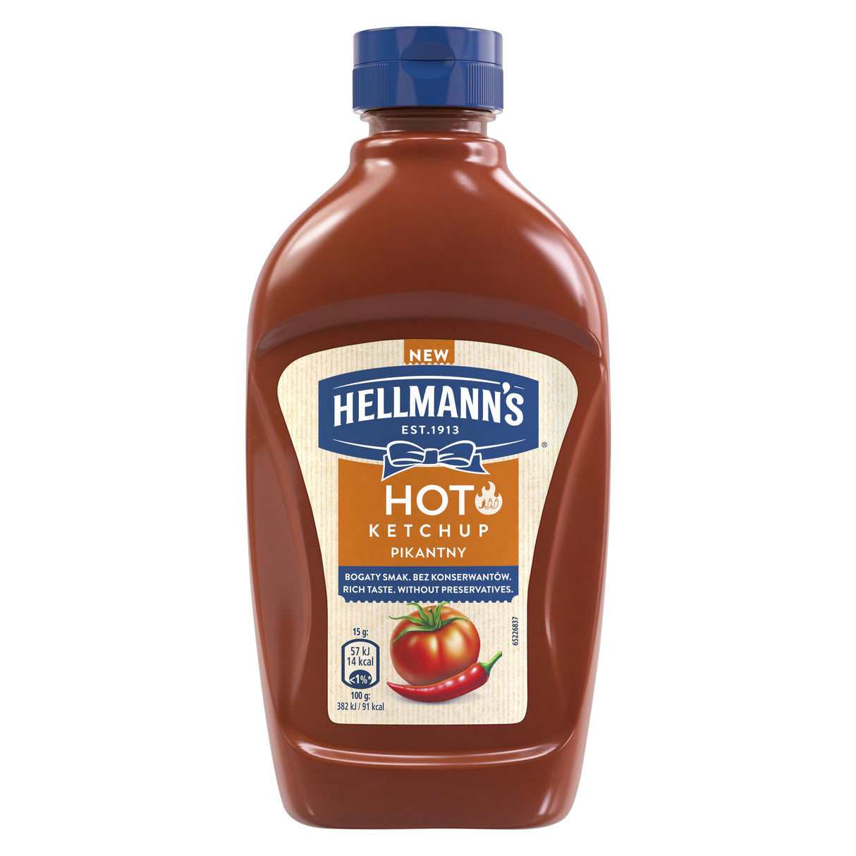 HELLMANNS HOT Tomato Ketchup 470g
