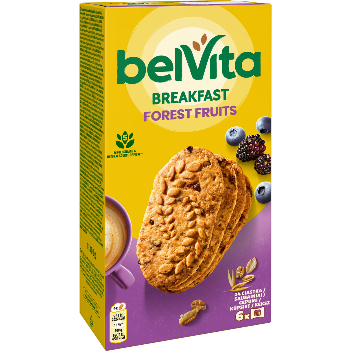 BELVITA Forest Fruit Flavor Wholegrain Breakfast Cookies 300g