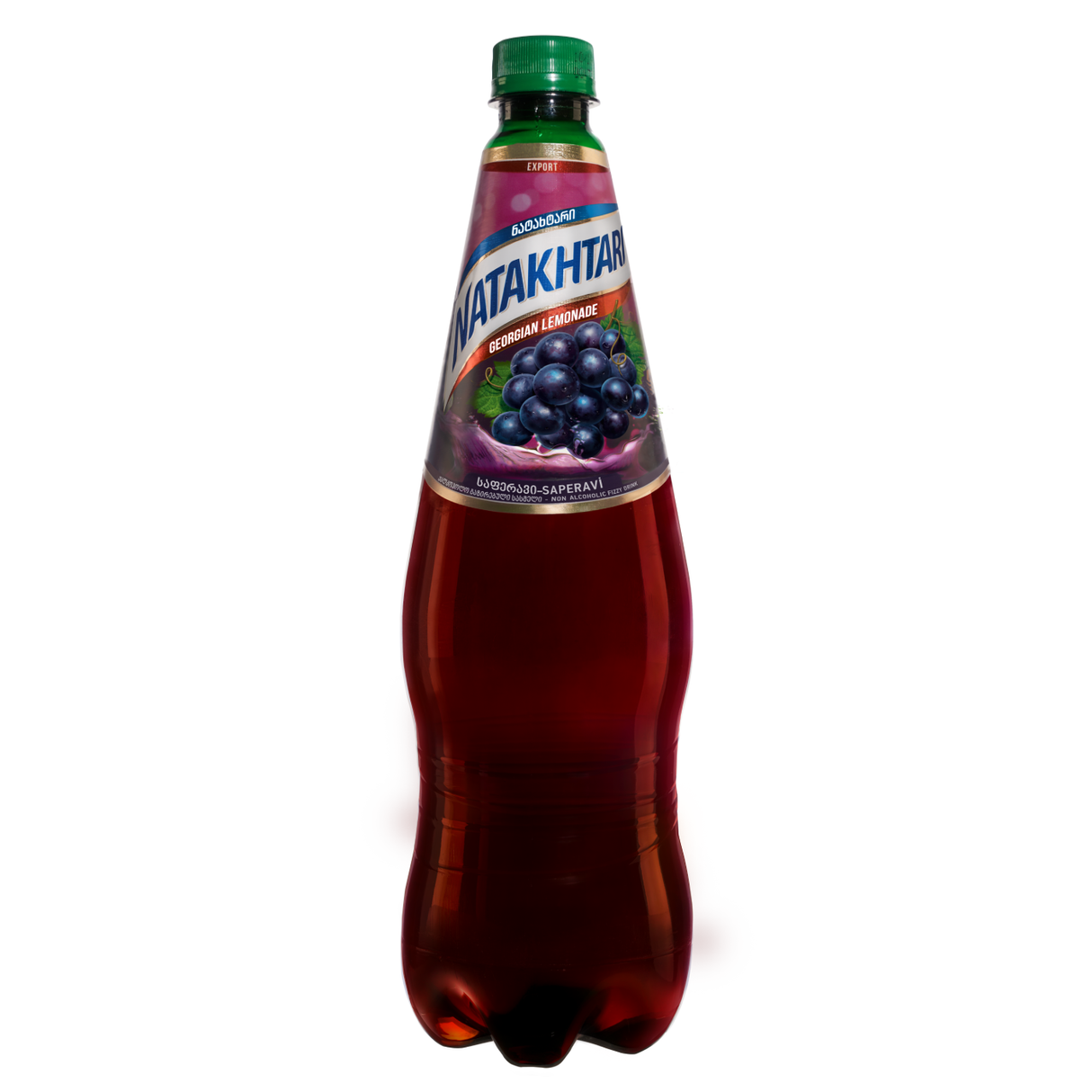 NATAKHTARI GRAPE Flavor Georgian Sparkling Drink Lemonade Bottle 1L