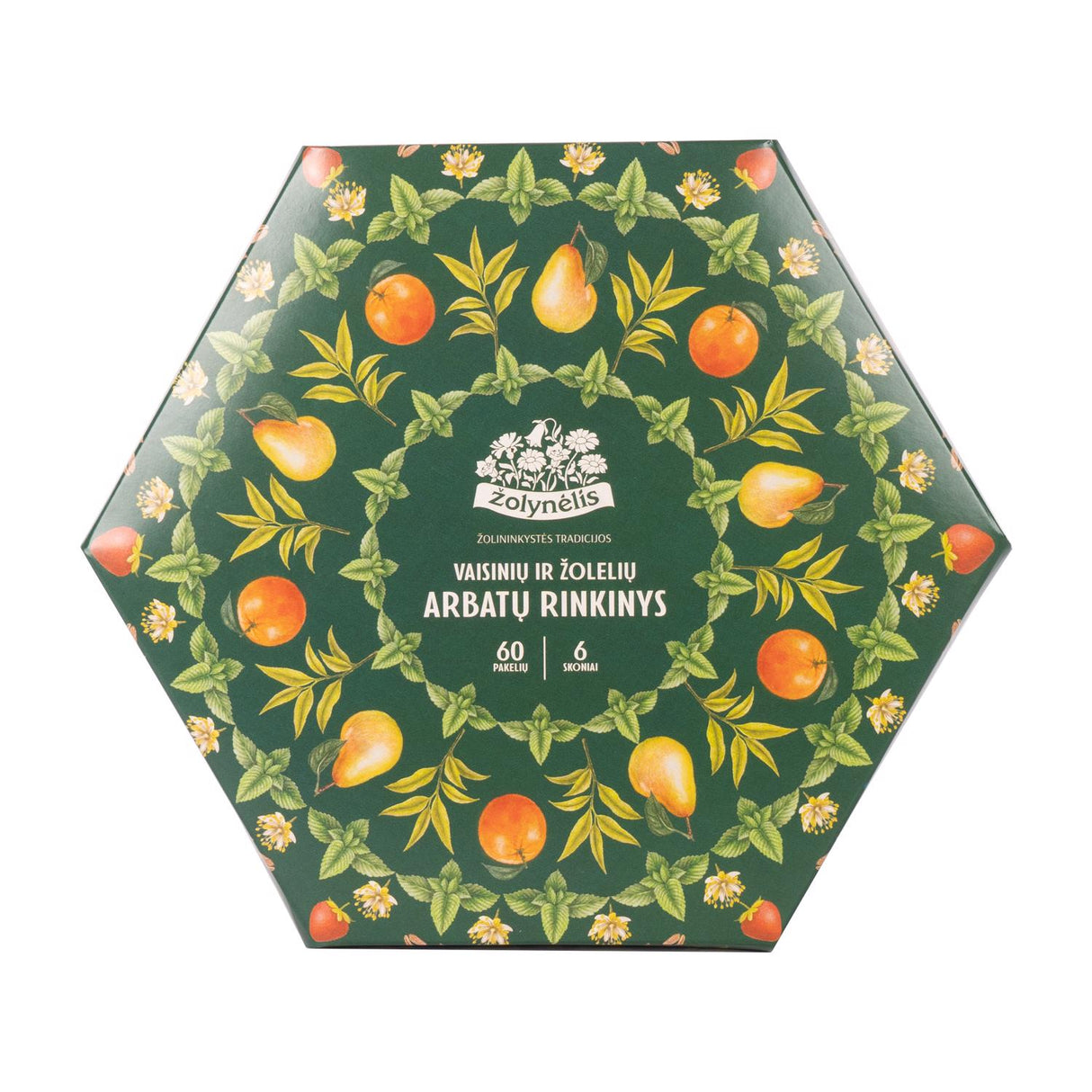 ŽOLYNĖLIS NATURAL HERBAL & FRUIT TEA 6 Flavors Variety Gift Box 91g