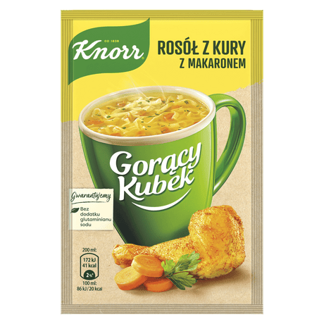 12 KNORR Instant Soup Sachets Chicken With Noodles Flavor 12g 0.42oz