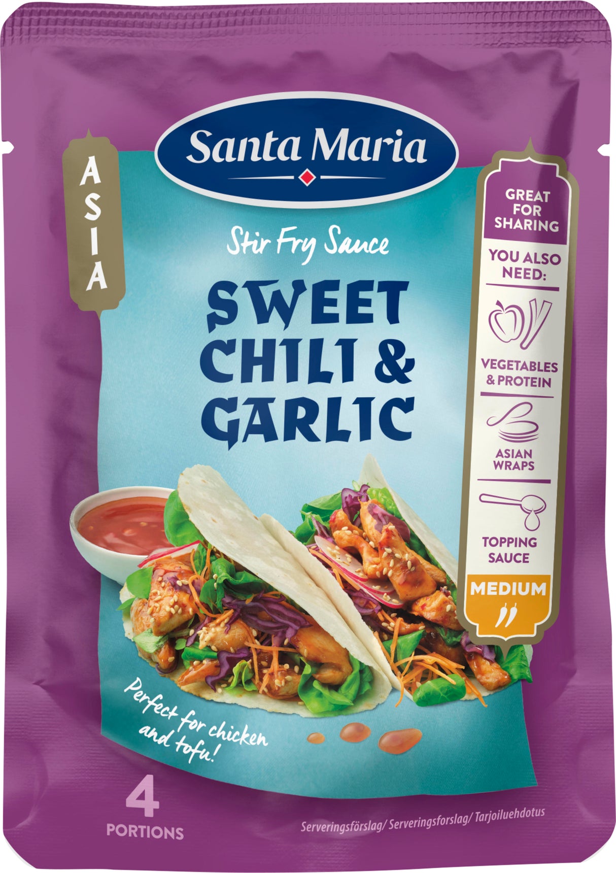 SANTA MARIA Sweet Chili & Garlic Stir Fry Sauce 100g