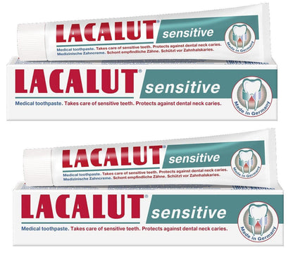 2 LACALUT SENSITIVE Daily Toothpaste Made in Germany 75ml