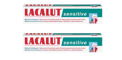 2 LACALUT SENSITIVE Daily Toothpaste Made in Germany 75ml